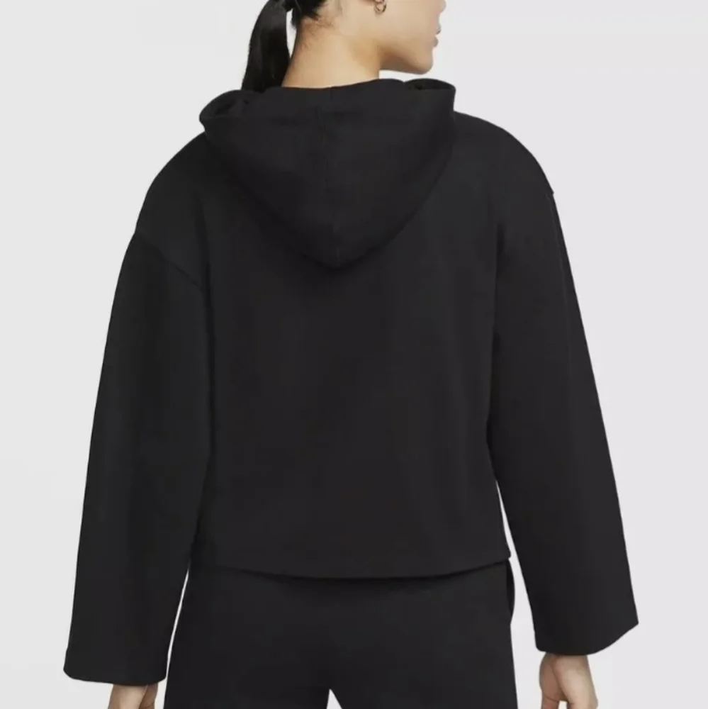 WOMEN'S Nike Full Zip Hoodie Black Wide Arms Size Medium ✨️HP✨️ - Picture 2 of 13
